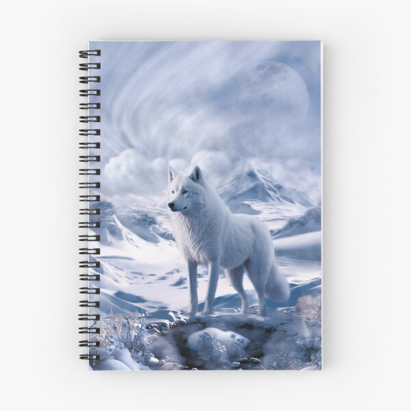 Item preview, White wolf and antarctic snowy landscape designed and sold by KIDEnia.