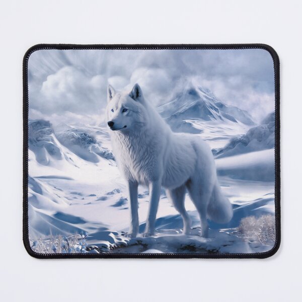 Item preview, White wolf and antarctic snowy landscape designed and sold by KIDEnia.