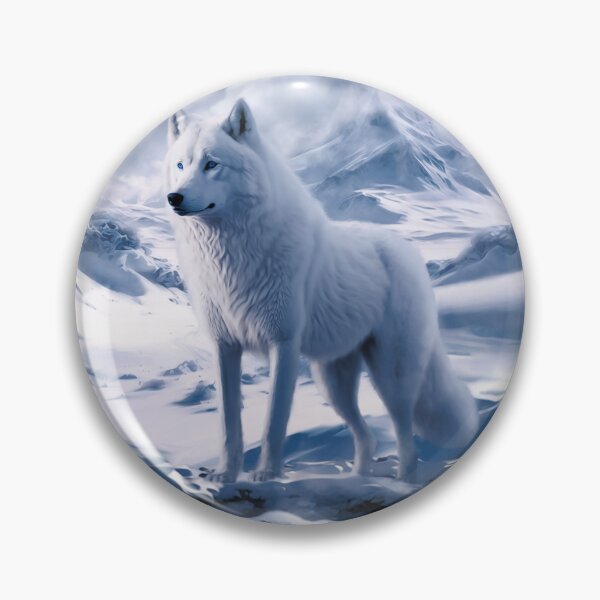Item preview, White wolf and antarctic snowy landscape designed and sold by KIDEnia.
