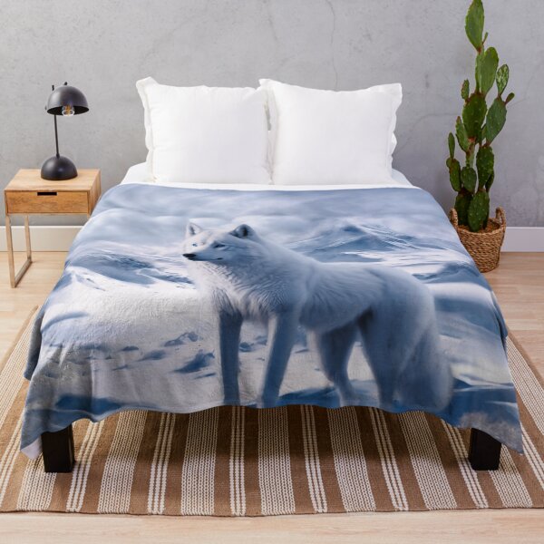 Item preview, White wolf and antarctic snowy landscape designed and sold by KIDEnia.