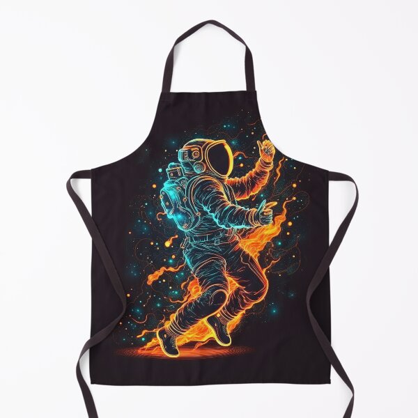 Item preview, Astronaut dancing in space with fire designed and sold by ramith-concept.