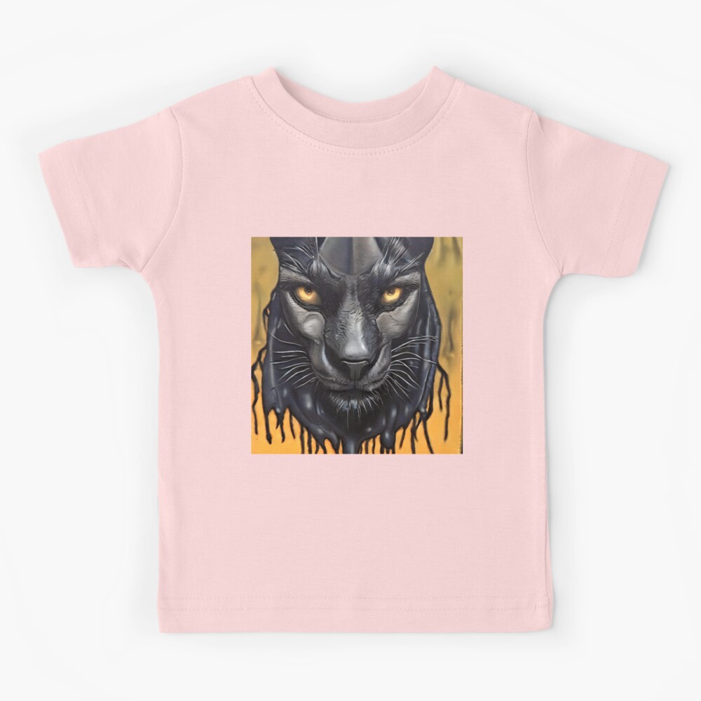 Printed Jersey Shirt - Black/Black Panther - Kids