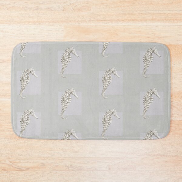 Item preview, Seahorse in pearl grey designed and sold by LisaLeQuelenec.