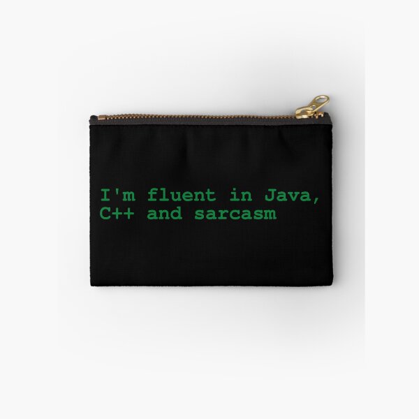 Aperçu de l'œuvre Je parle couramment Java, C++ et le sarcasme créée et vendue par brytfanna.