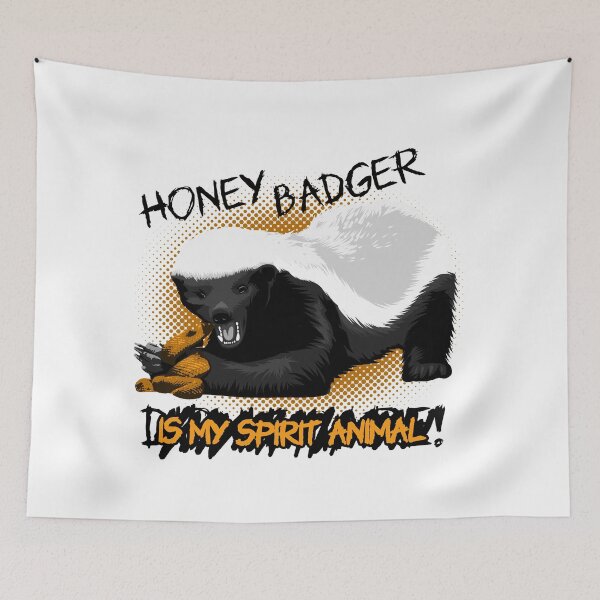 Item preview, Honey Badger Meme, dark text designed and sold by yulia-rb.