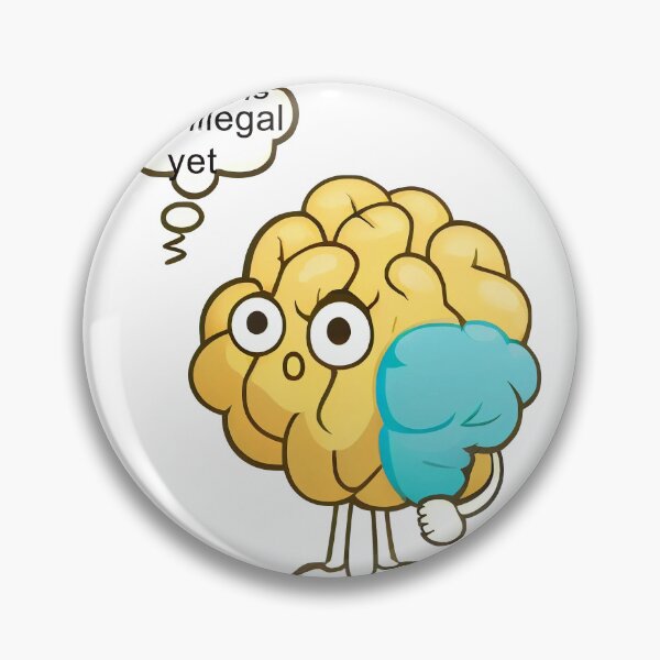 Item preview, Think is not illegal yet Brain designed and sold by PosterManiaRo.