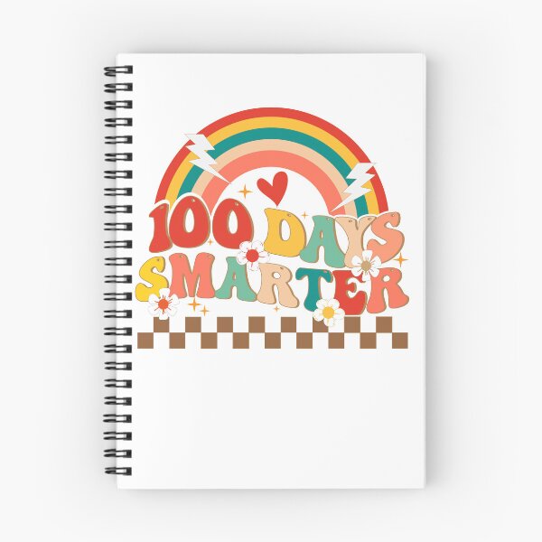 Item preview, Retro 100th Day of School Teacher Student 100 days smarter Groovy rainbow designed and sold by sleeksy.