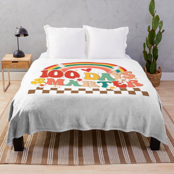 Item preview, Retro 100th Day of School Teacher Student 100 days smarter Groovy rainbow designed and sold by sleeksy.