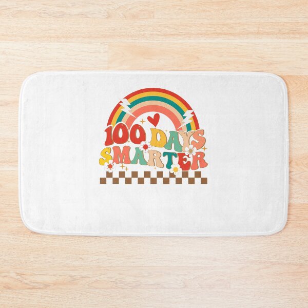 Item preview, Retro 100th Day of School Teacher Student 100 days smarter Groovy rainbow designed and sold by sleeksy.
