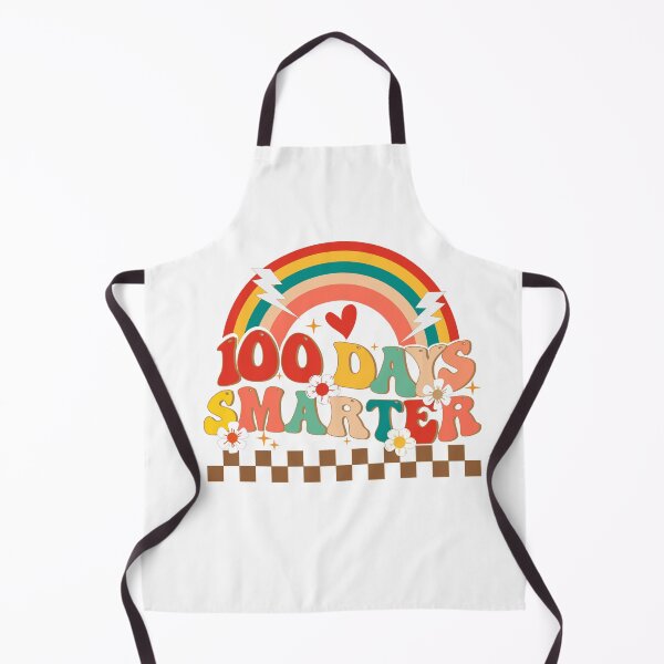Item preview, Retro 100th Day of School Teacher Student 100 days smarter Groovy rainbow designed and sold by sleeksy.