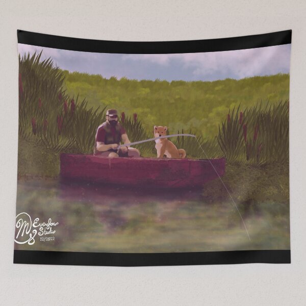 Item preview, Fishing With My Best Friend. designed and sold by Gillian Mazzara.
