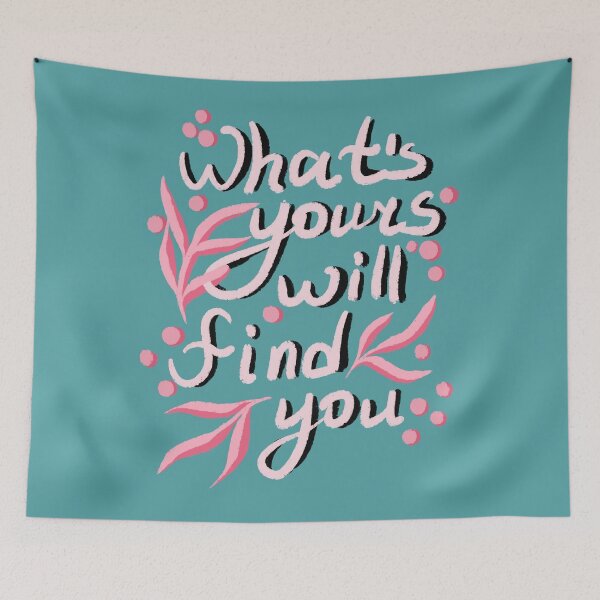 Item preview, Whats yours will find you designed and sold by pinkyfish1010.