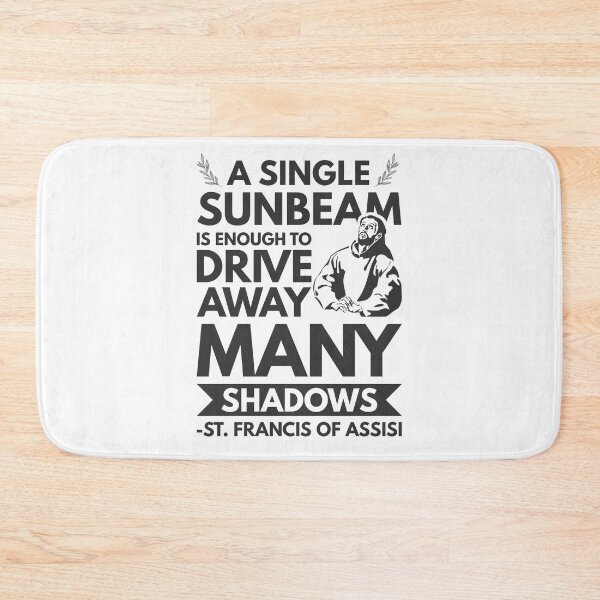 Item preview, A single sunbeam is enough to drive away many shadows - Catholic Inspirational Quotes designed and sold by catholicquotes.