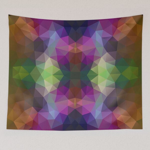 Item preview, Triangles design in bright rainbow colors designed and sold by nessikk.