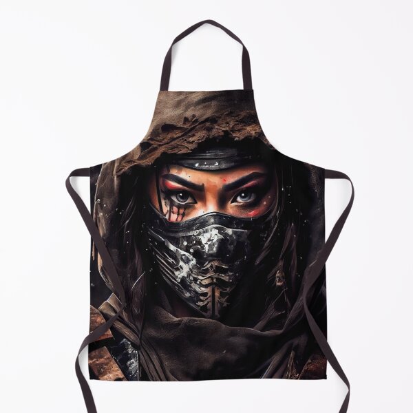 Item preview, Portrait of Female Ninja Warrior #1 designed and sold by Artistic Pandas.