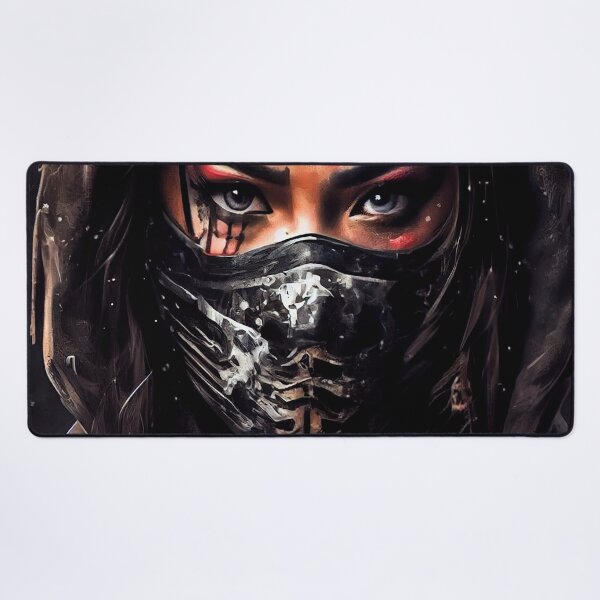 Item preview, Portrait of Female Ninja Warrior #1 designed and sold by Artistic Pandas.
