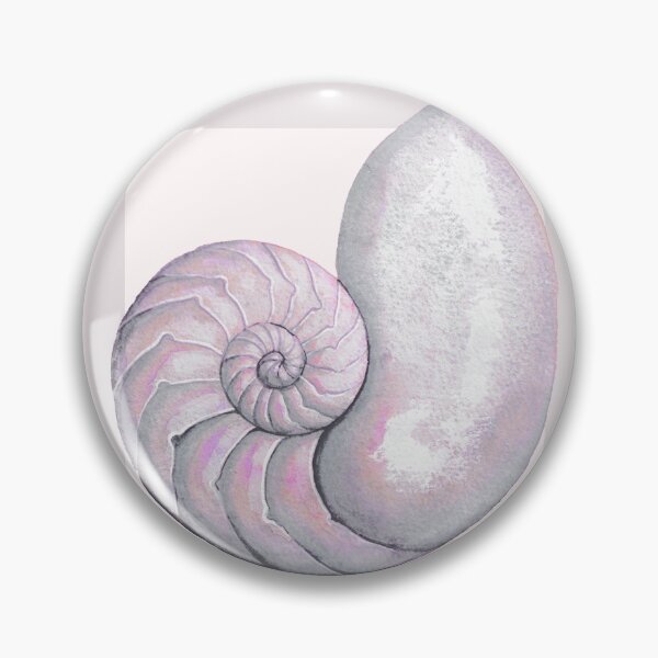 Item preview,  Nautilus sea shell in pearl blush designed and sold by LisaLeQuelenec.
