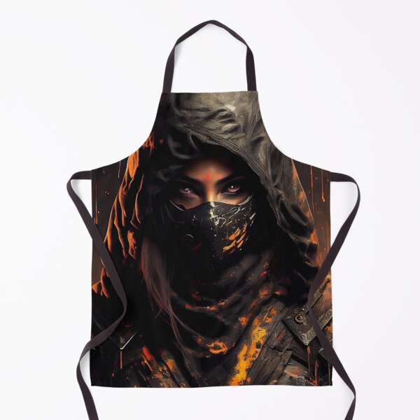 Item preview, Portrait of Female Ninja Warrior #3 designed and sold by Artistic Pandas.