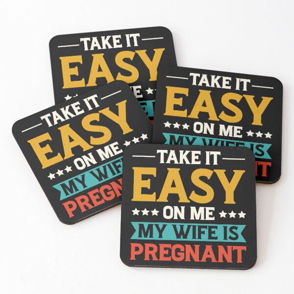 Item preview, Take It Easy On Me My Wife Is Pregnant Retro Design - Funny Pregnancy Announcement designed and sold by naworas.