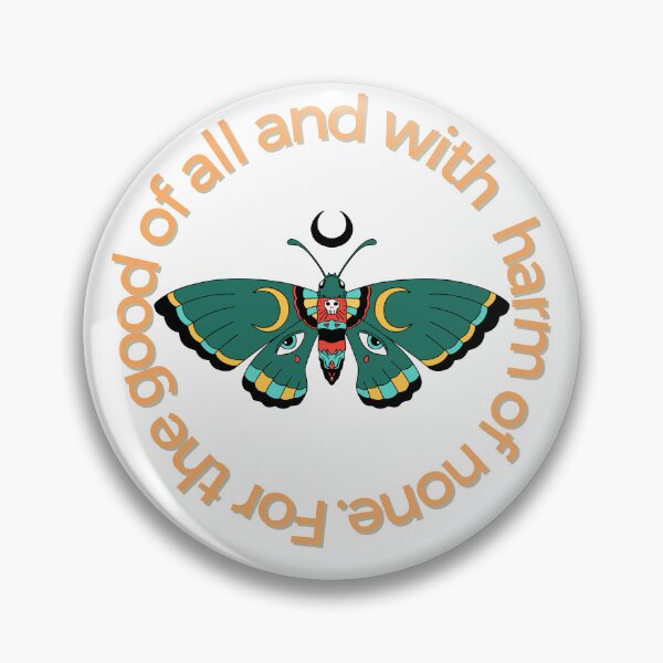 Item preview, For the good of all and with harm of none - lunar moth designed and sold by Rachel July.