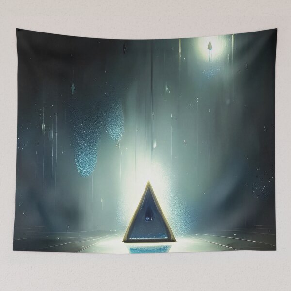 Item preview, triangular light designed and sold by Chrystelle Hubert.