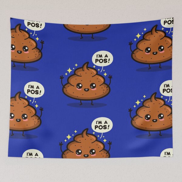 Item preview, Funny Boomer Gen Z Cute Kawaii Poop Shit Clever POS Cartoon designed and sold by BoggsNicolasArt.