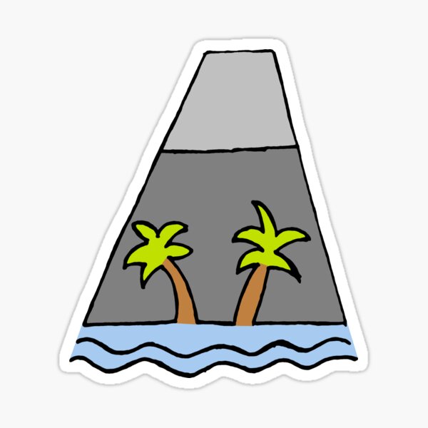 Volcano Sticker