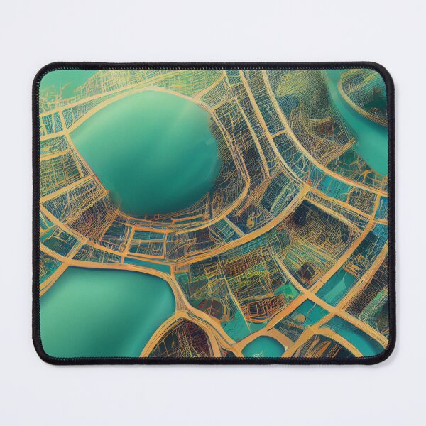 Item preview, Maps in water 1 designed and sold by TheCollageWorld.