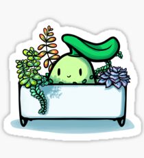Chikorita & Succulents Sticker