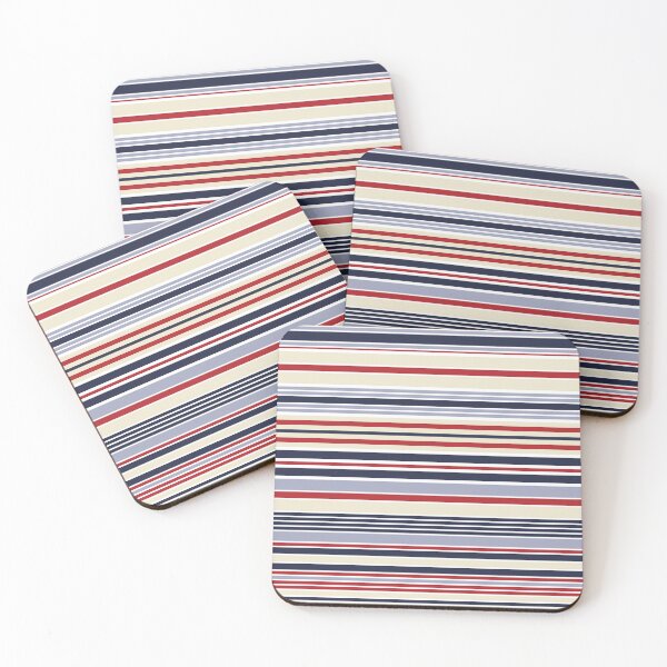 Item preview, Colorful horizontal navy stripes design designed and sold by BattaAnastasia.
