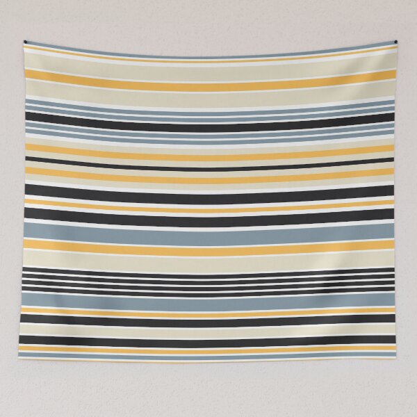 Item preview, Colorful horizontal navy stripes design designed and sold by BattaAnastasia.