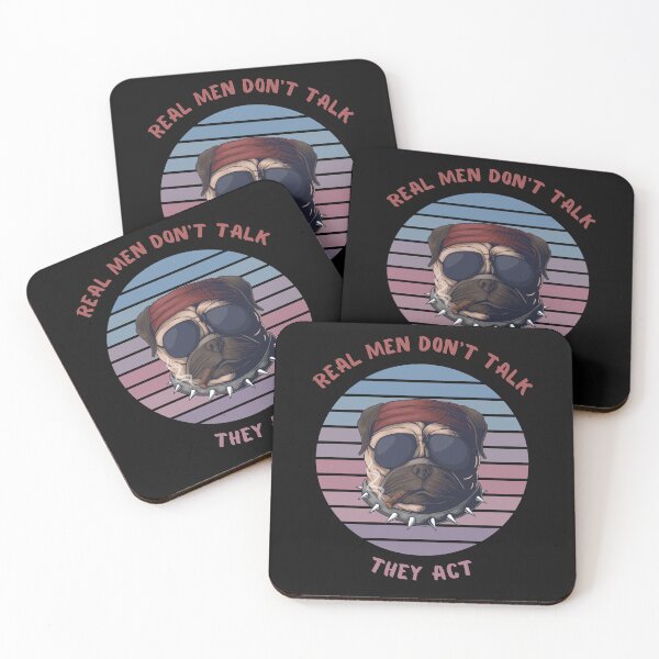 Item preview, Real men don't talk. They act. designed and sold by Rowbic.