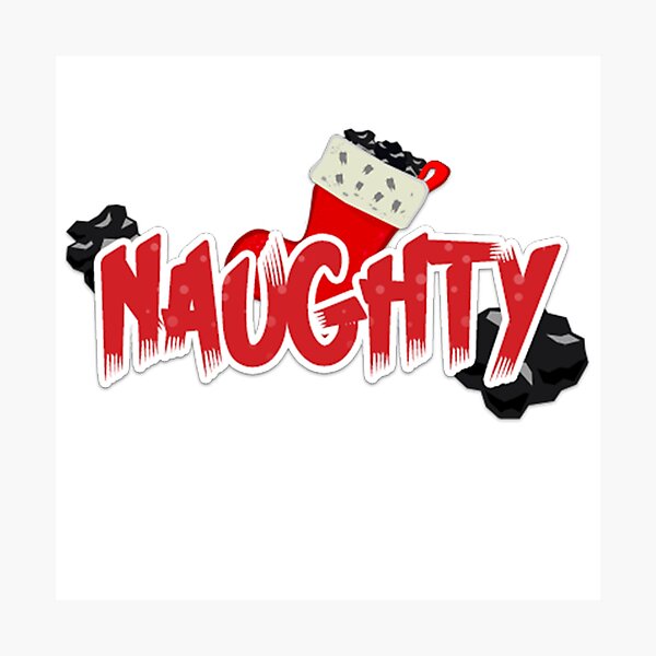 Item preview, Naughty Or Nice? Christmas designed and sold by ZerkingClothing.