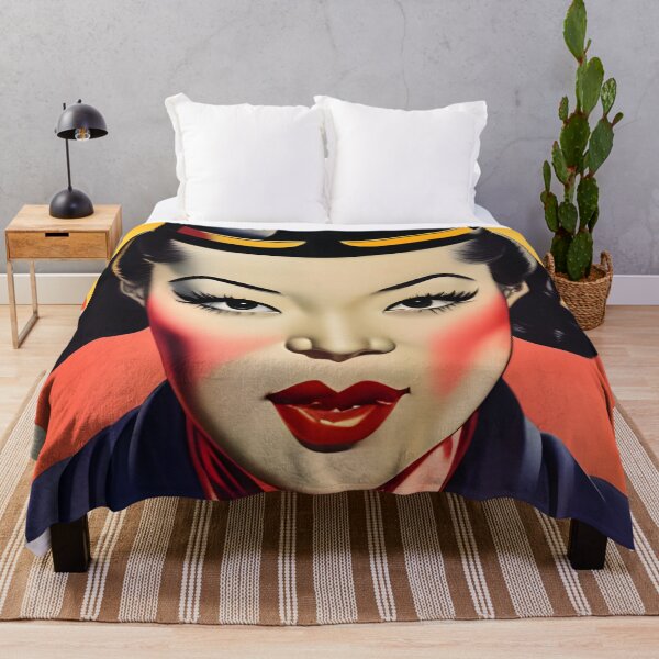 Item preview, Vintage Asian advertising sign - Retro style woman designed and sold by Dalive.