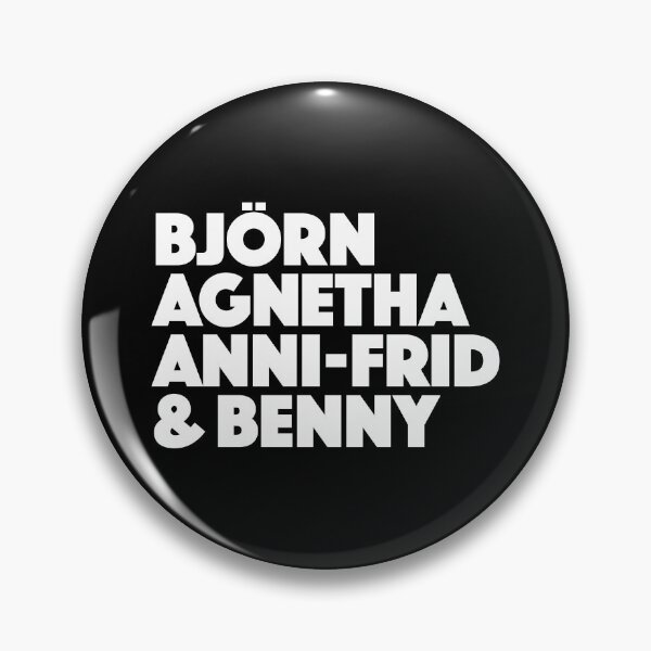 Item preview, Björn, Agnetha, Anni-Frid, Benny, Band Members Names, Bold Graphic, Text designed and sold by MajicArts.