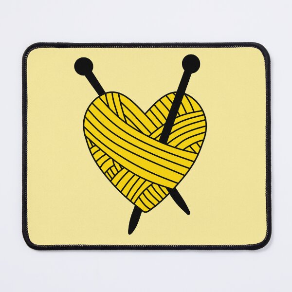 Item preview, Yarn Heart (Yellow) designed and sold by nklange240.