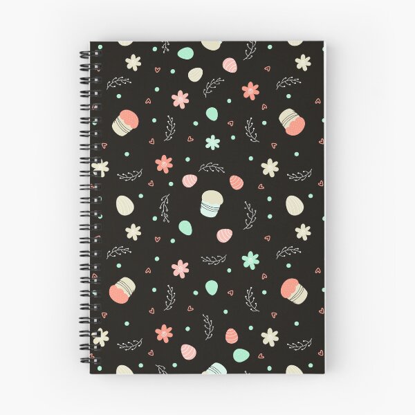 Item preview, cute and colorful easter eggs on a black background designed and sold by Dream Designs.