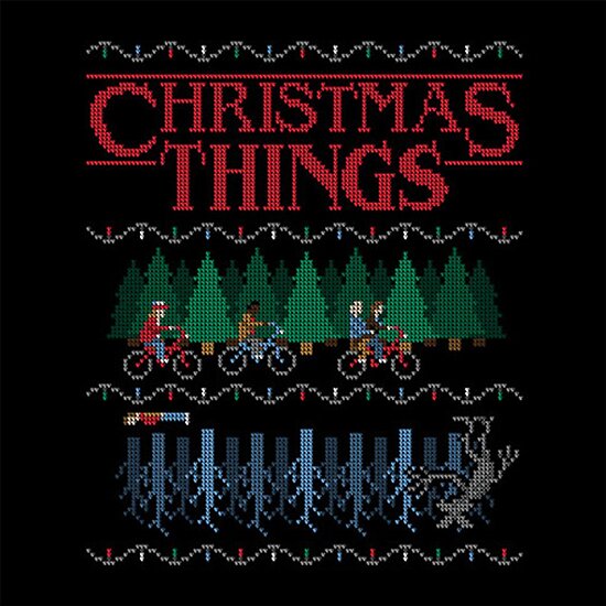 "Stranger Things Christmas!" Poster by ZerkingClothing