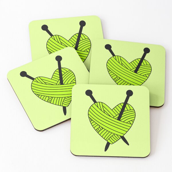 Item preview, Yarn Heart (Neon Green) designed and sold by nklange240.