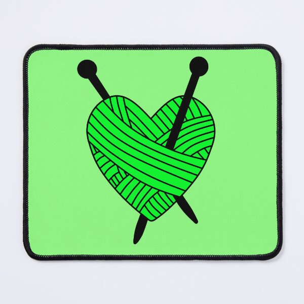 Item preview, Yarn Heart (Bright Green) designed and sold by nklange240.