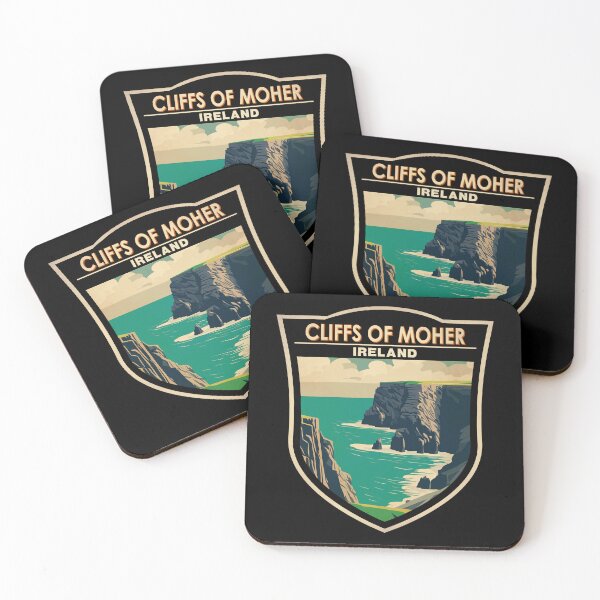 Item preview, Cliffs of Moher Ireland Travel Art Badge designed and sold by KrisSidDesigns.