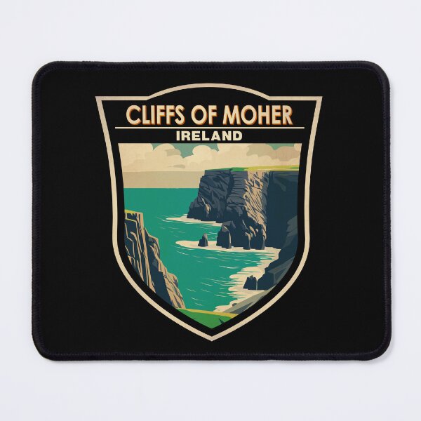 Item preview, Cliffs of Moher Ireland Travel Art Badge designed and sold by KrisSidDesigns.