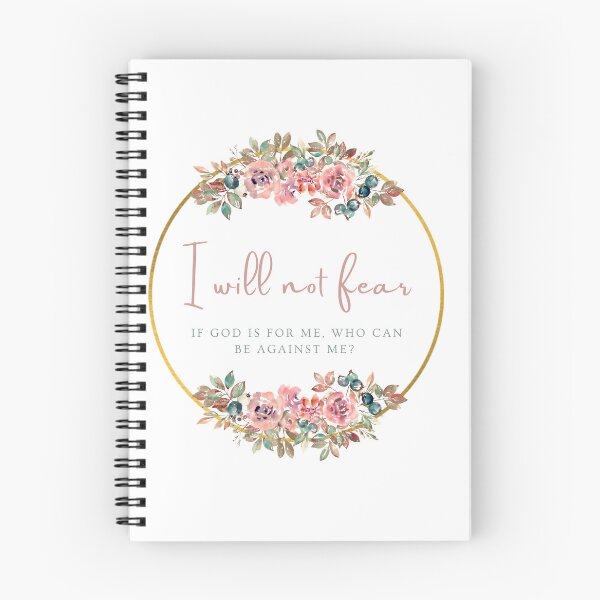 Item preview, I will not fear if God is for me who can be against me Christian bible verse quote designed and sold by P3113creates.