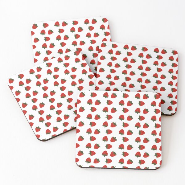 Item preview, cute strawberry, simple textured style strawberry, clip art inspired designed and sold by IndigosCorner.