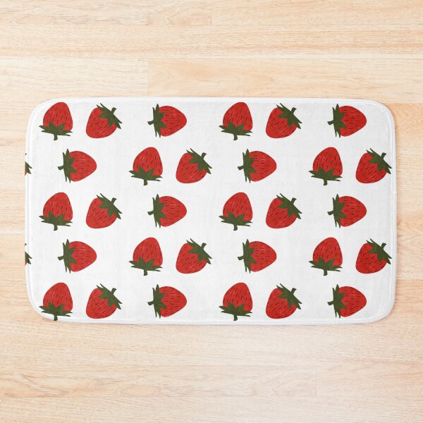 Item preview, cute strawberry, simple textured style strawberry, clip art inspired designed and sold by IndigosCorner.