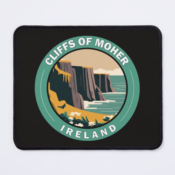 Item preview, Cliffs of Moher Ireland Circle Badge designed and sold by KrisSidDesigns.