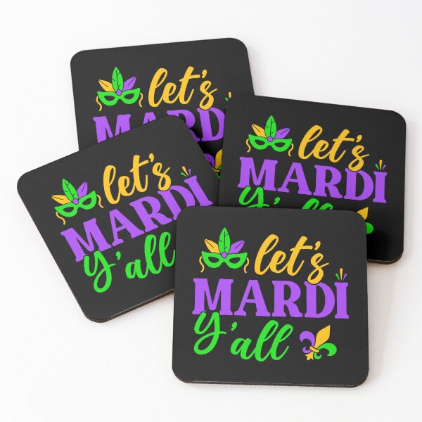 Item preview, Lets Mardi Yall Mardi Gras Parade Beads King Cake Funny designed and sold by topdesignarts.
