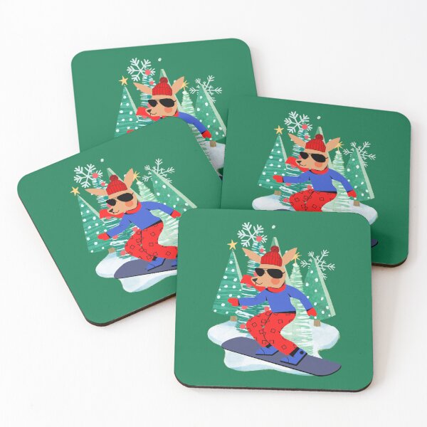 Item preview, Snowboarding Kangaroo designed and sold by GasconyPassion.