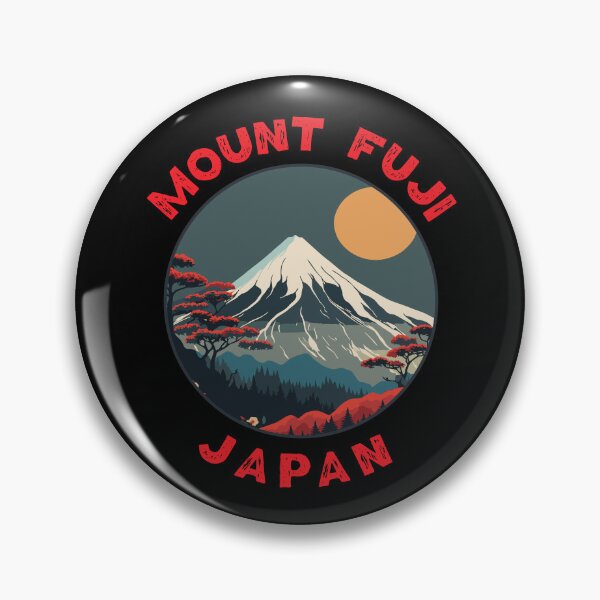 Item preview, Mount Fuji Japan Distressed Circle designed and sold by KrisSidDesigns.