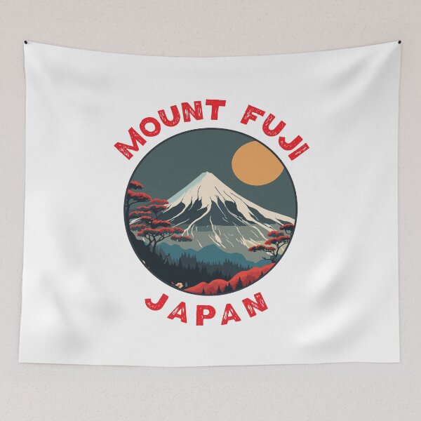 Item preview, Mount Fuji Japan Distressed Circle designed and sold by KrisSidDesigns.